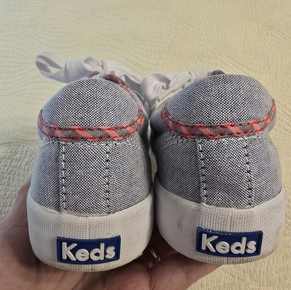 EUC Keds Ladies Light Blue Chambray Canvas Sneakers - Picture 6 of 8